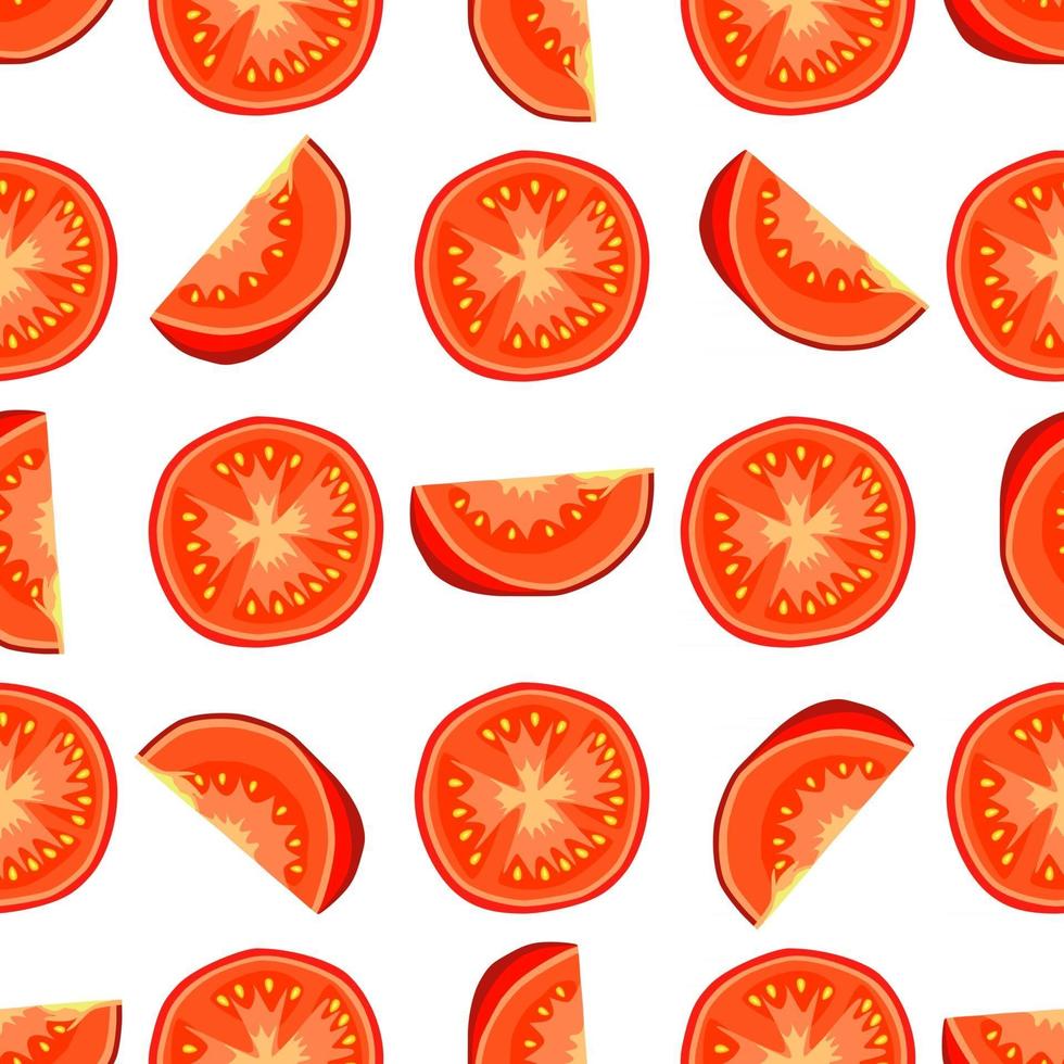 illustrazione sul tema del modello pomodoro rosso vettore
