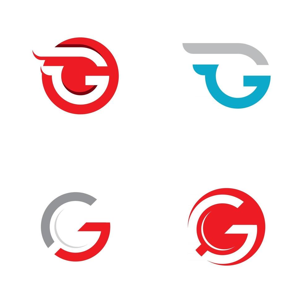 modello di progettazione del logo della lettera g vettore