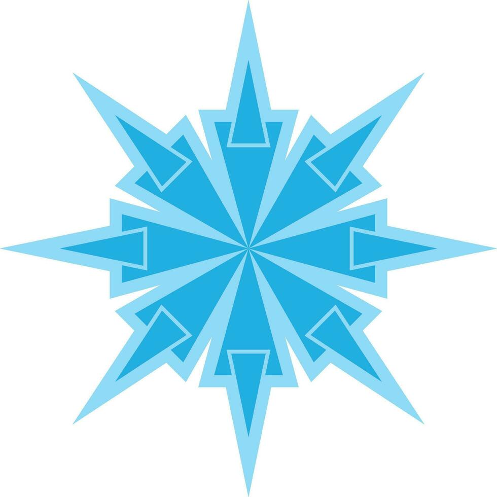 fiocco di neve icona modificabile vettore su bianca sfondo