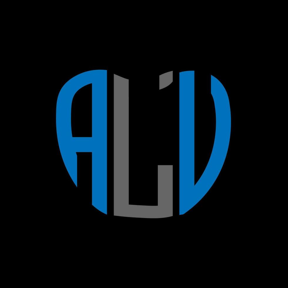 alu lettera logo creativo design. alu unico design. vettore