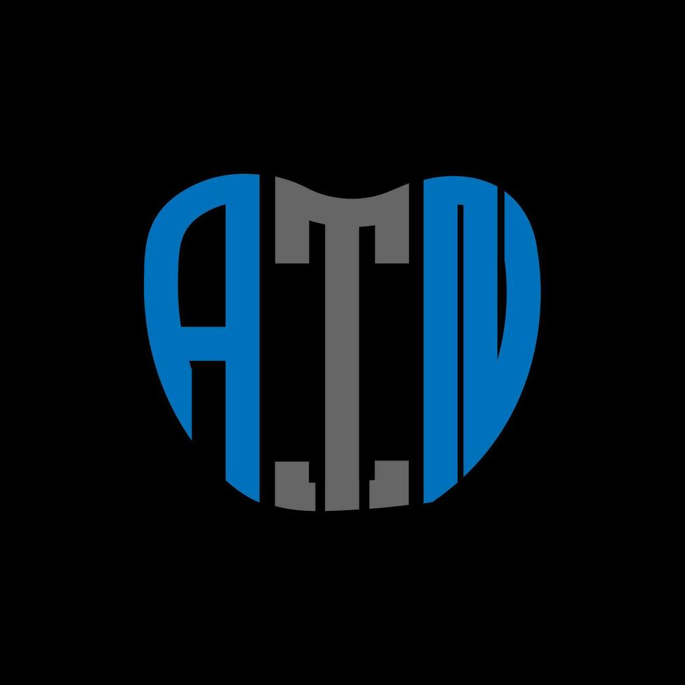 atn lettera logo creativo design. atn unico design. vettore