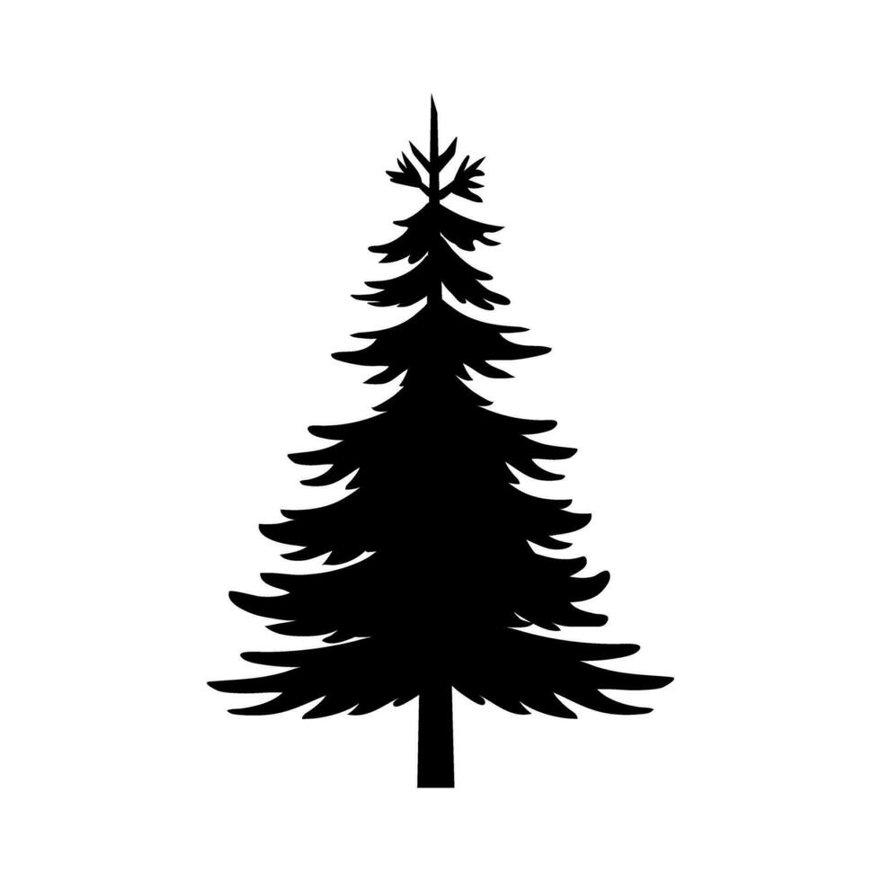 pino albero icona vettore. Natale albero illustrazione cartello. pino simbolo o logo. vettore