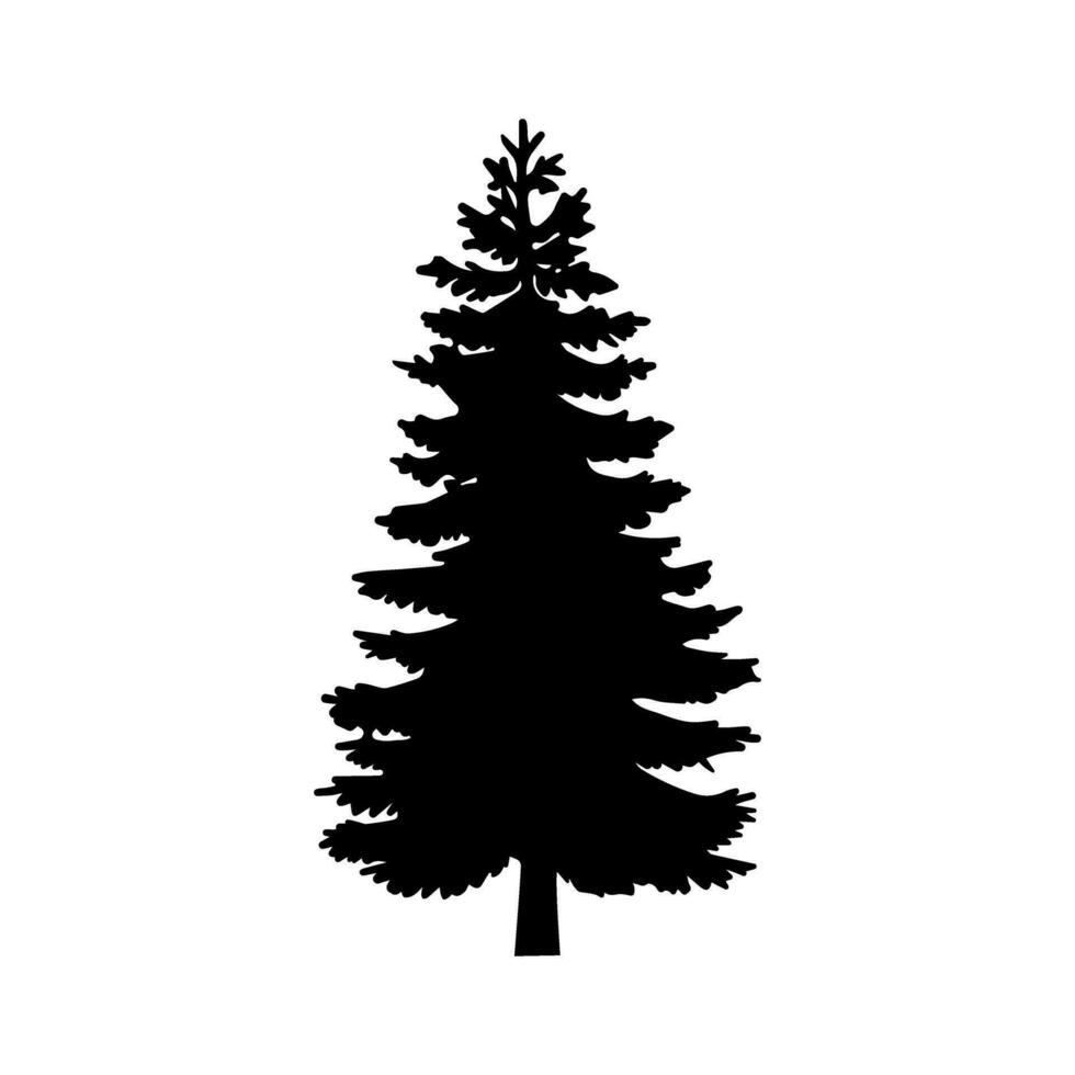 pino albero icona vettore. Natale albero illustrazione cartello. pino simbolo o logo. vettore