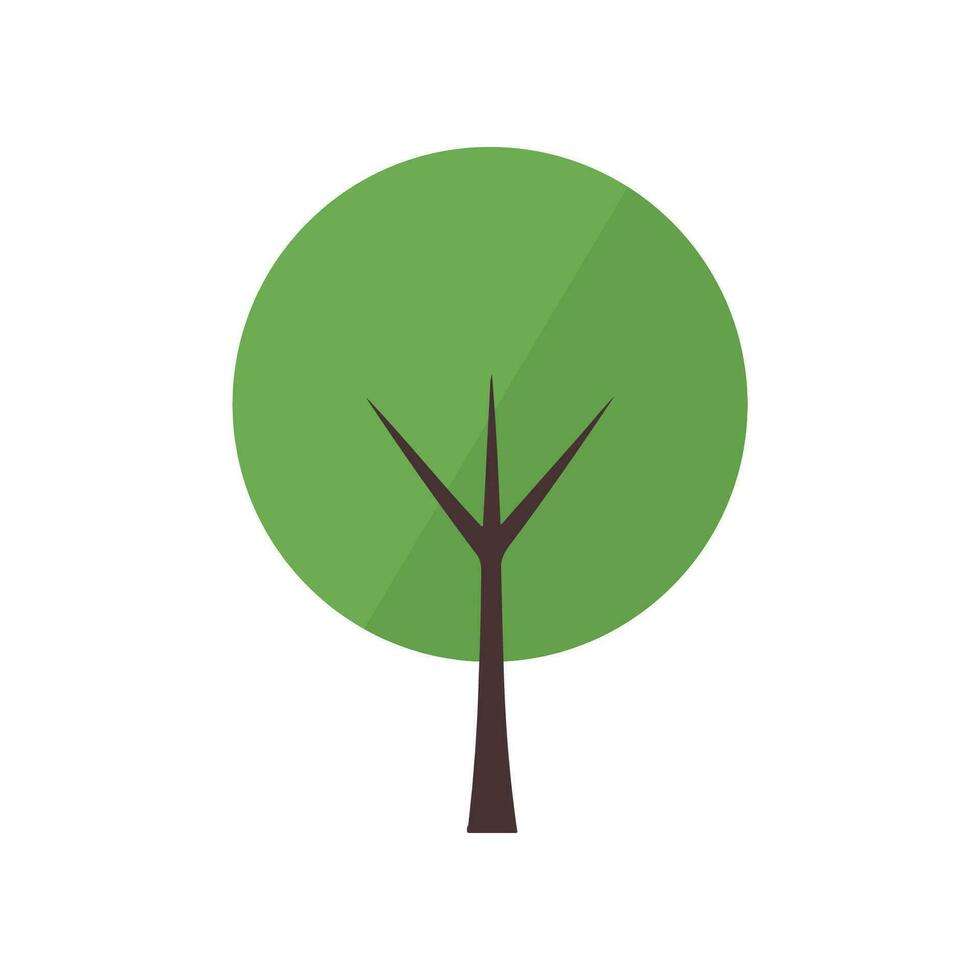 verde albero semplice icona. adatto per infografica, libri, banner e altro disegni vettore