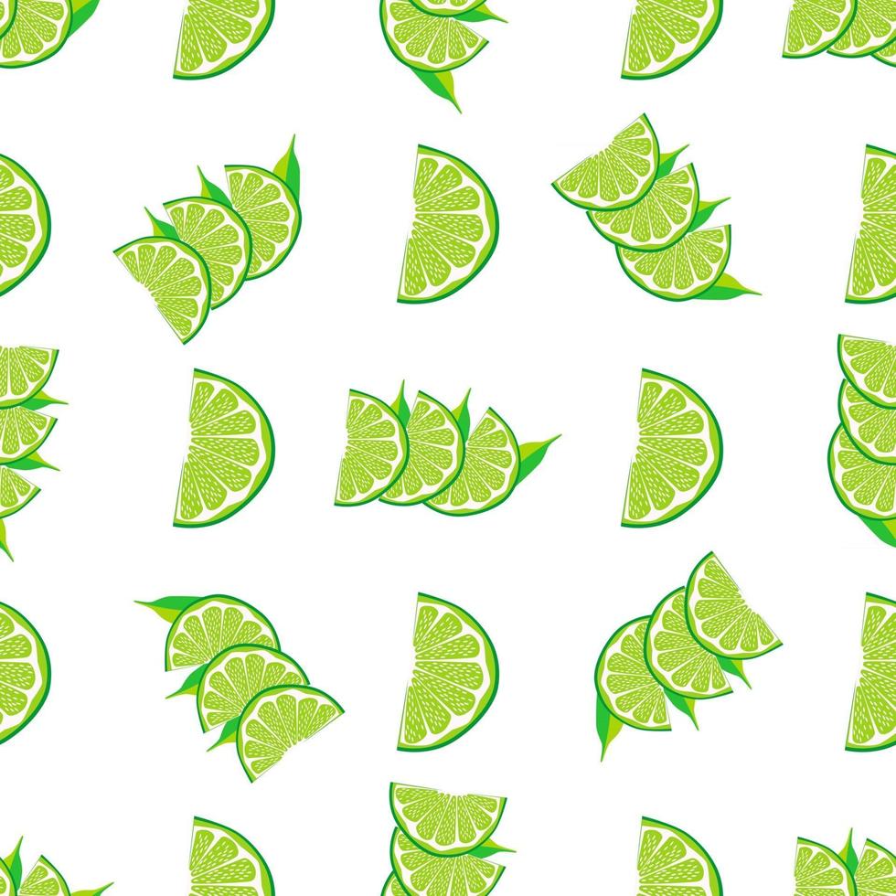 illustrazione sul tema lime verde senza cuciture grande colorato vettore