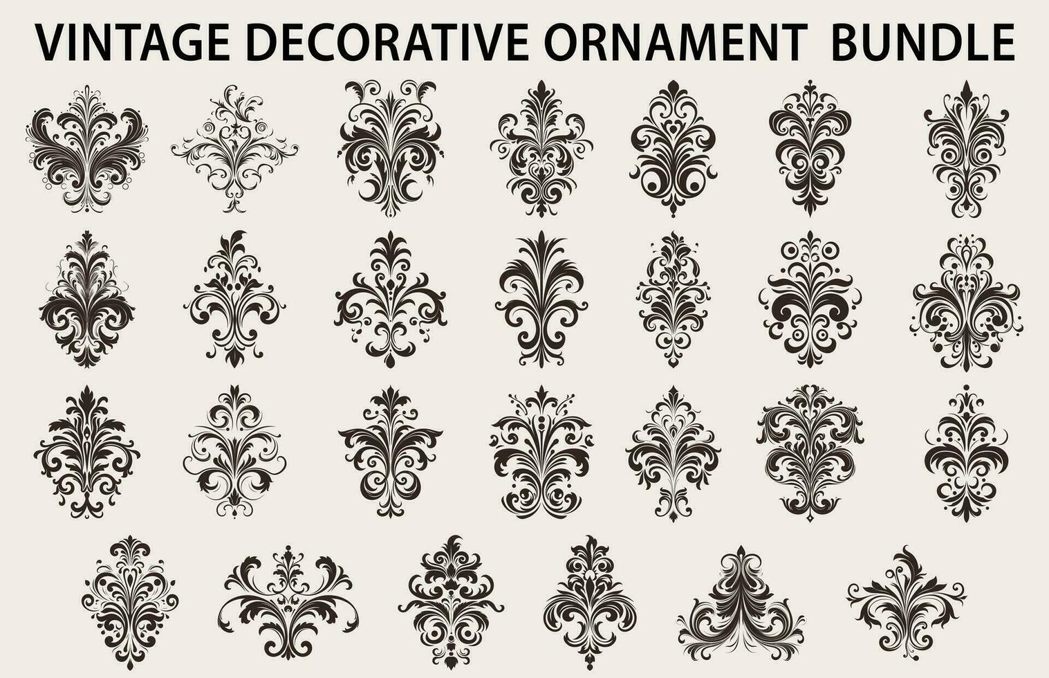 Vintage ▾ tipografico design elemento vettore fascio, impostato di calligrafico vettore decorativo ornamento elemento