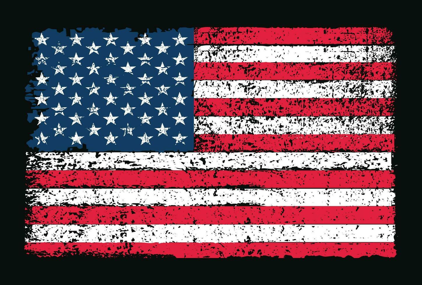 Stati Uniti d'America grunge bandiera design vettore