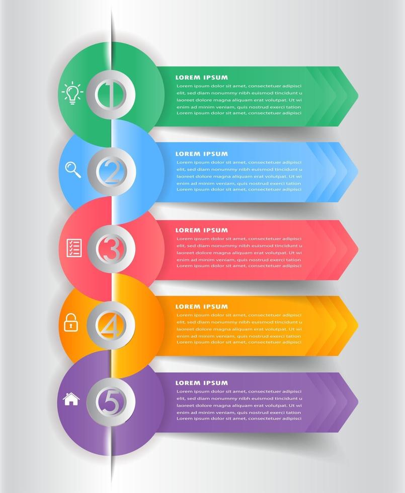 modello di casella di testo moderna, banner infografica vettore