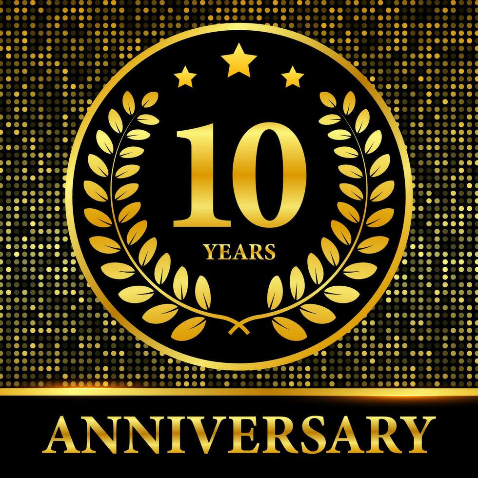 10 ° anniversario celebrazione. celebrazione 20 anniversario evento festa modello. vettore azione illustrazione