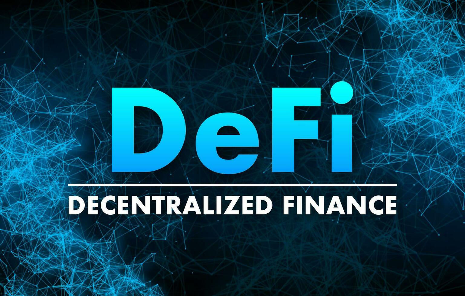 defi decentralizzato finanza. finanziario tecnologia, blockchain. digitale portafoglio. vettore azione illustrazione