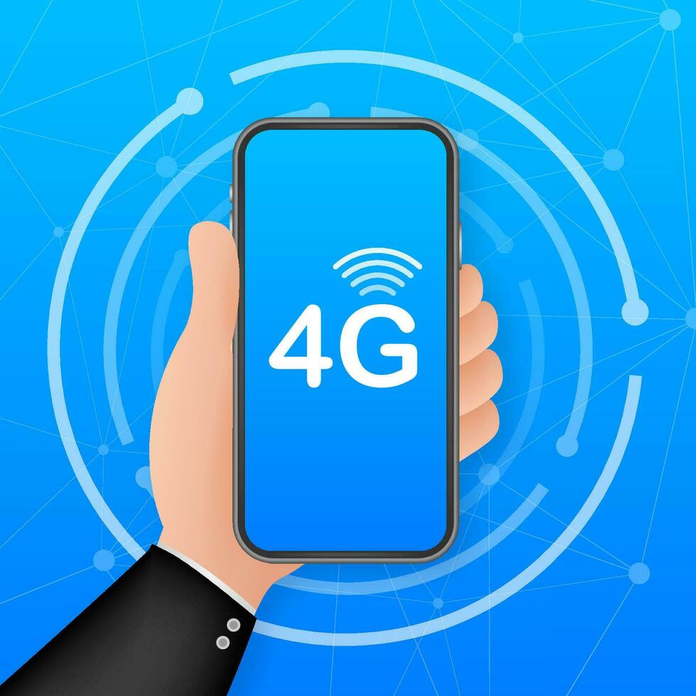 4g Rete senza fili sistemi e Internet. comunicazione Rete. vettore illustrazione