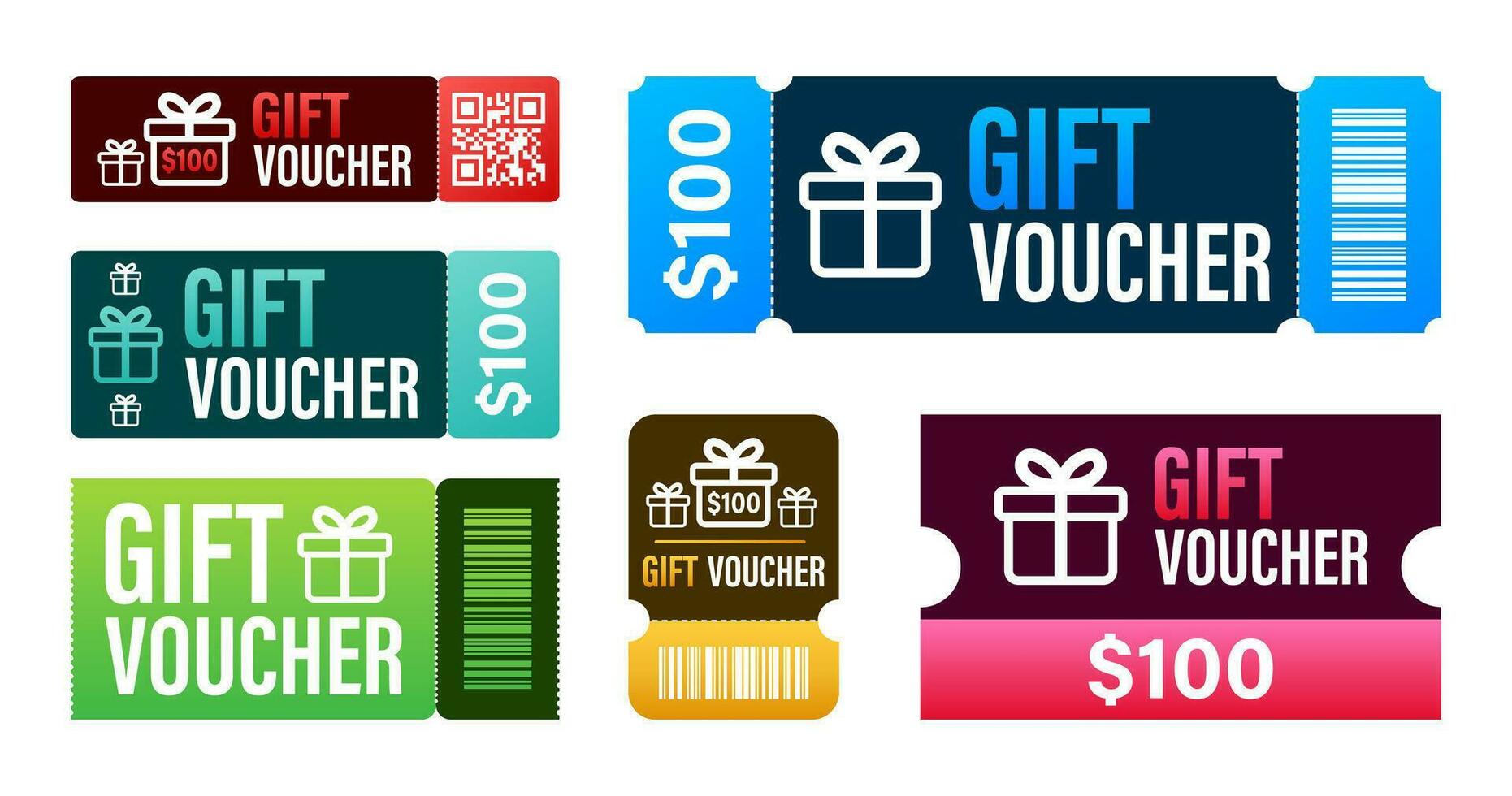 promo codice. vettore regalo voucher; tagliando con buono codice. premio regalo carta sfondo per e commercio, in linea acquisti. marketing. vettore azione illustrazione