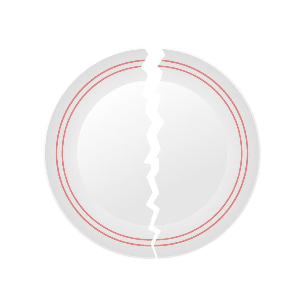 icona con bianca rotto piatto su bianca sfondo per concetto design. vettore logo illustrazione. il giro logo