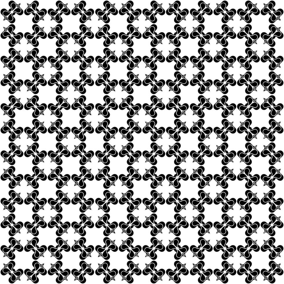 nero e bianca senza soluzione di continuità modello struttura. in scala di grigi ornamentale grafico design. vettore