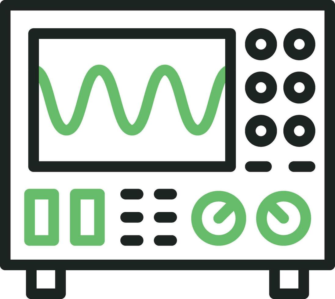oscilloscopio icona vettore Immagine. adatto per mobile app, ragnatela applicazioni e Stampa media.