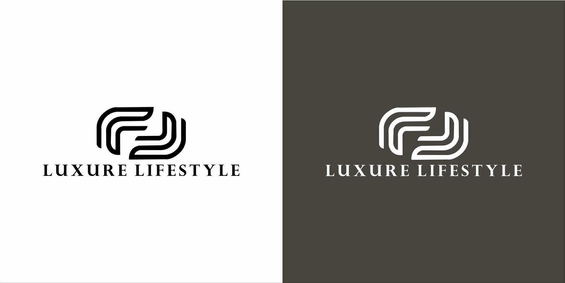 logo design di design squadra per lusso stile di vita vettore