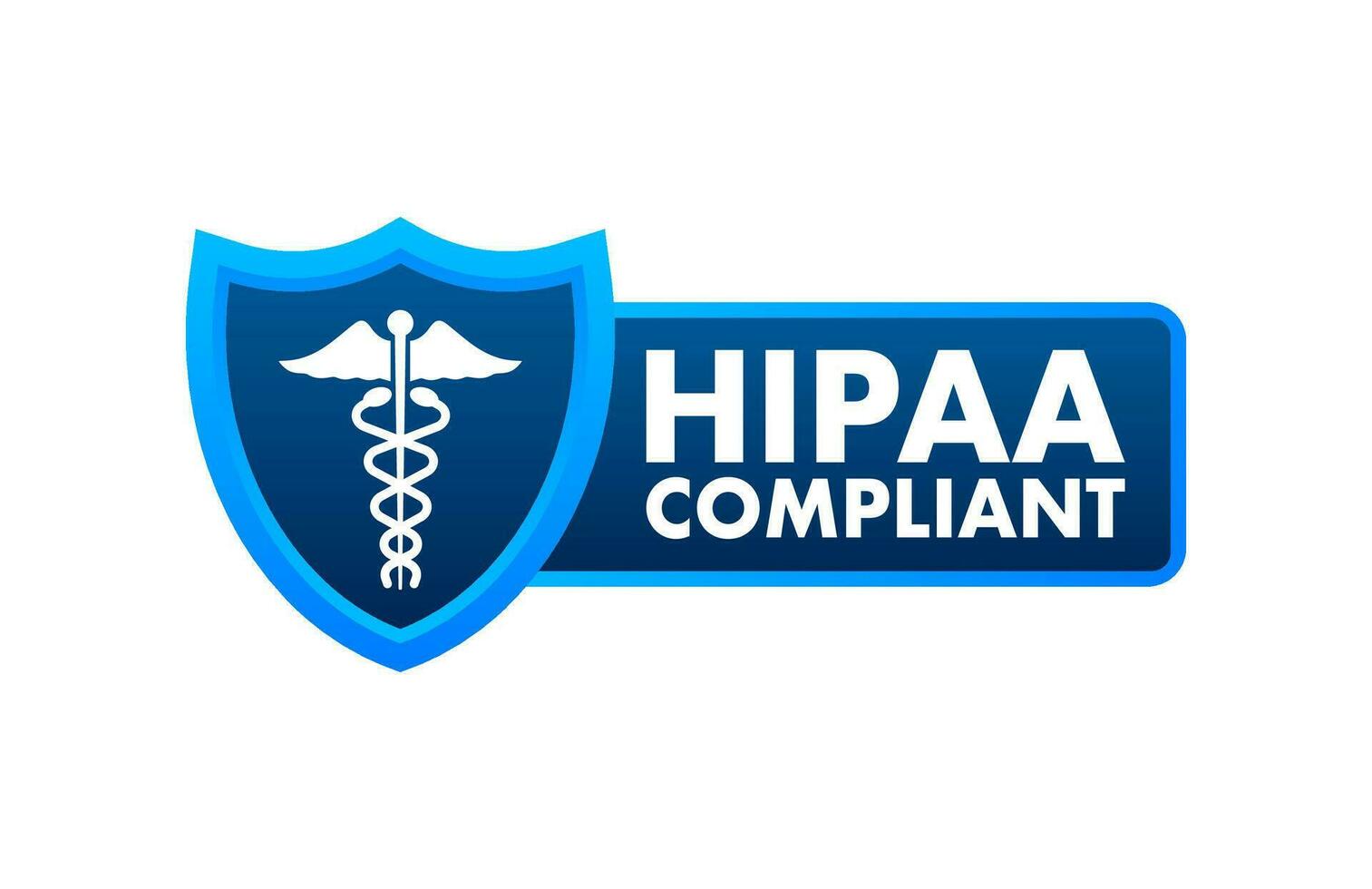 hipaa conforme. segno di spunta icona. vettore design logo simbolo