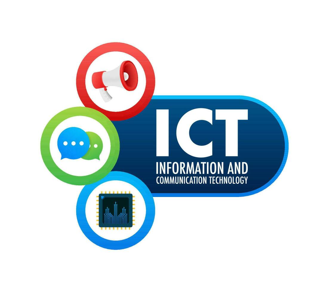 ict, grande design per qualunque scopi. vettore sfondo. digitale sicurezza concetto.