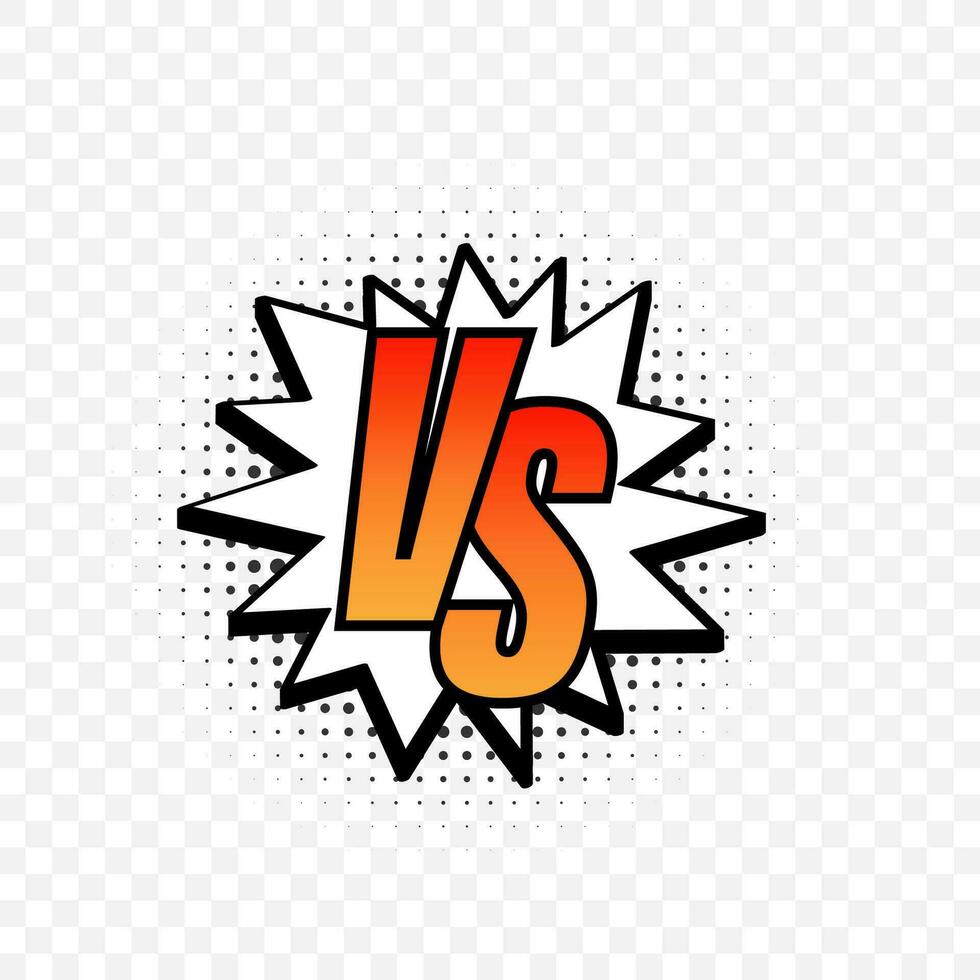 contro logo vs lettere per gli sport e combattimento concorrenza. vettore azione illustrazione.