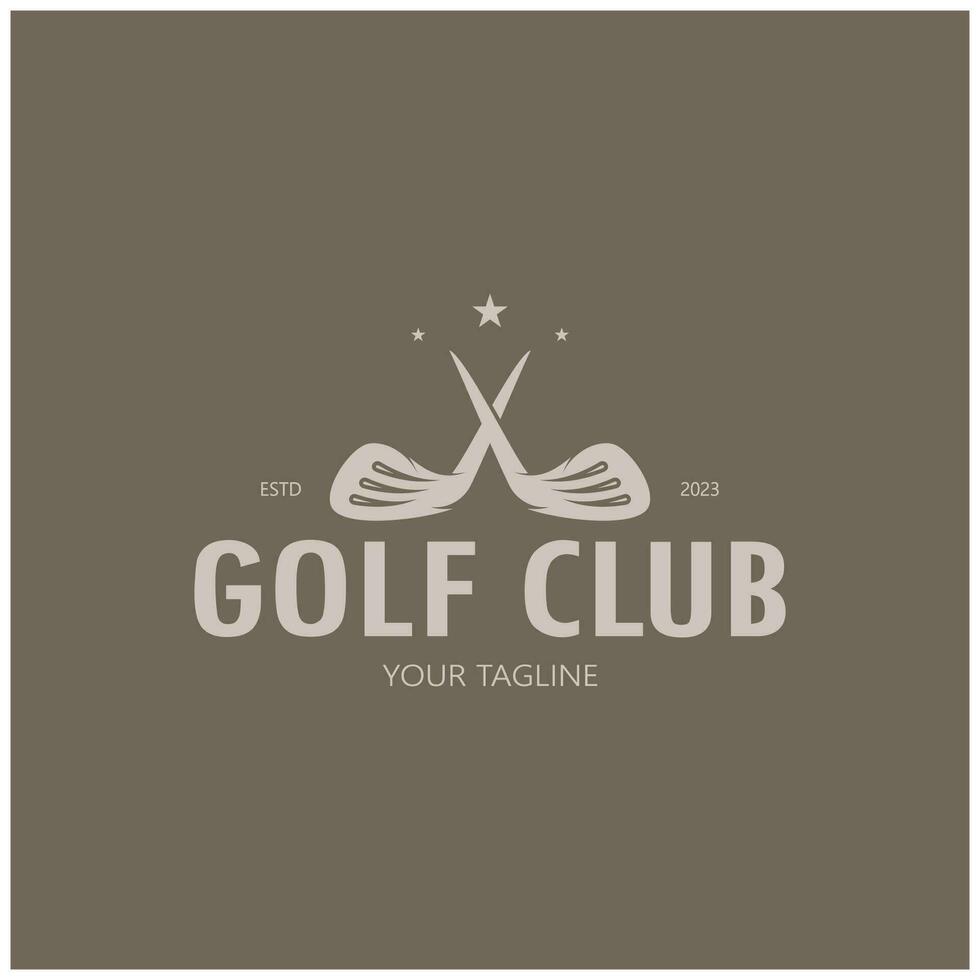 golf palla logo, golf design bastone logo, logo per professionale golf squadra, golf club, torneo, golf memorizzare attività commerciale, golf corso, evento vettore