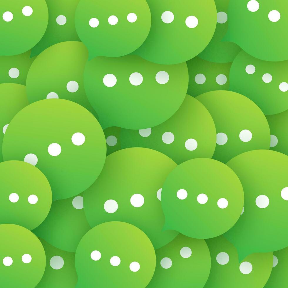 vivere Chiacchierare discorso bolle etichetta stile. verde Chiacchierare bolle modello. vettore azione illustrazione
