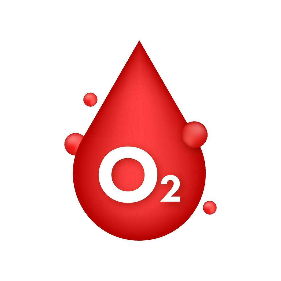sangue o2, grande design per qualunque scopi. vettore illustrazione design