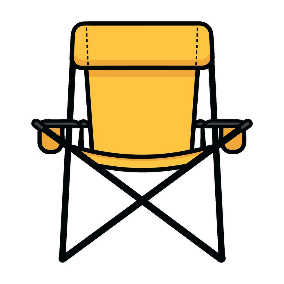 campeggio sedia clipart vettore illustrazione