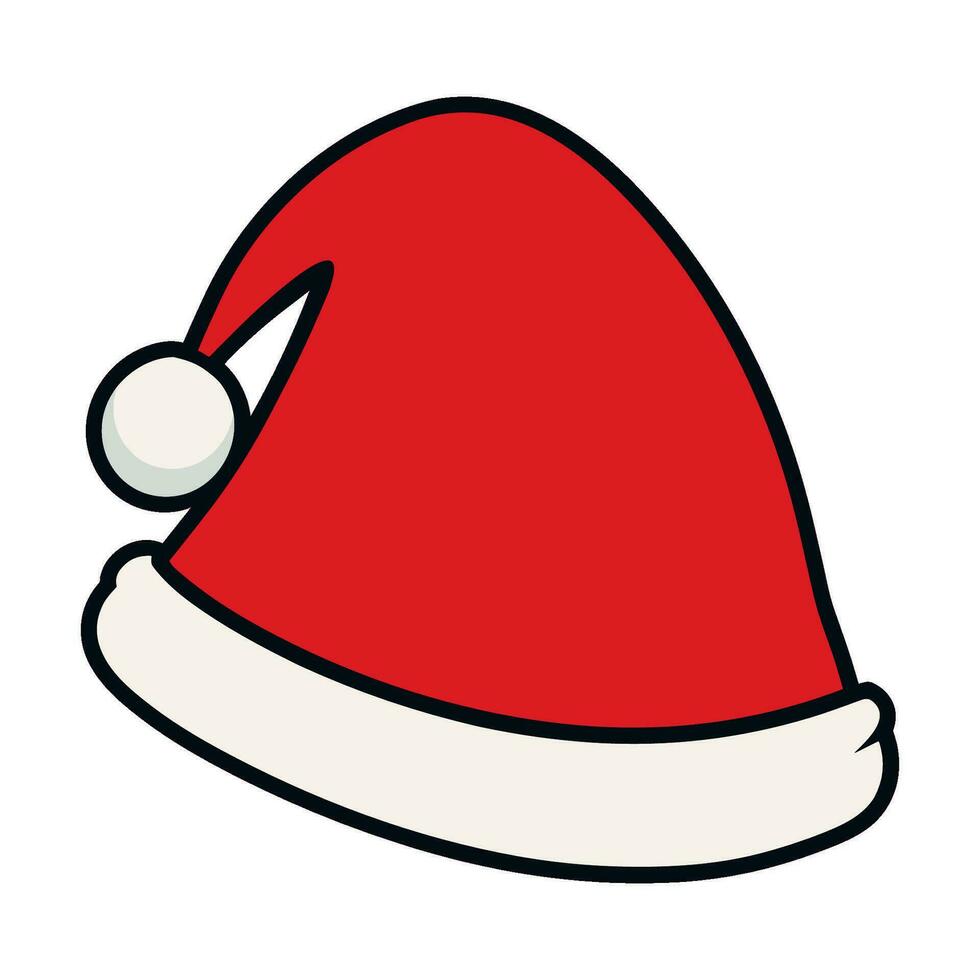 gratuito Santa cappello vettore clipart, Natale cappello illustrazione