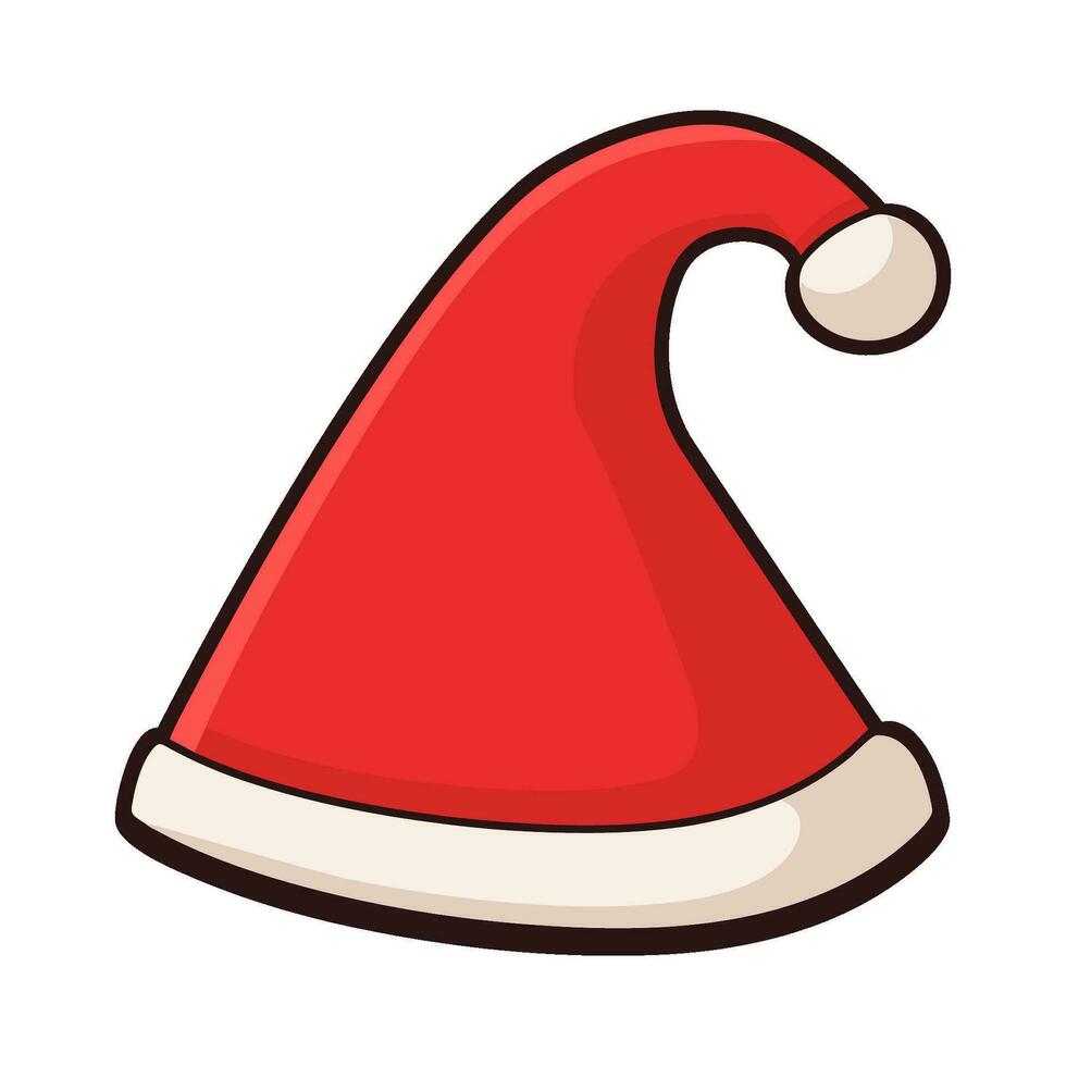 gratuito Santa cappello vettore clipart, Natale cappello illustrazione