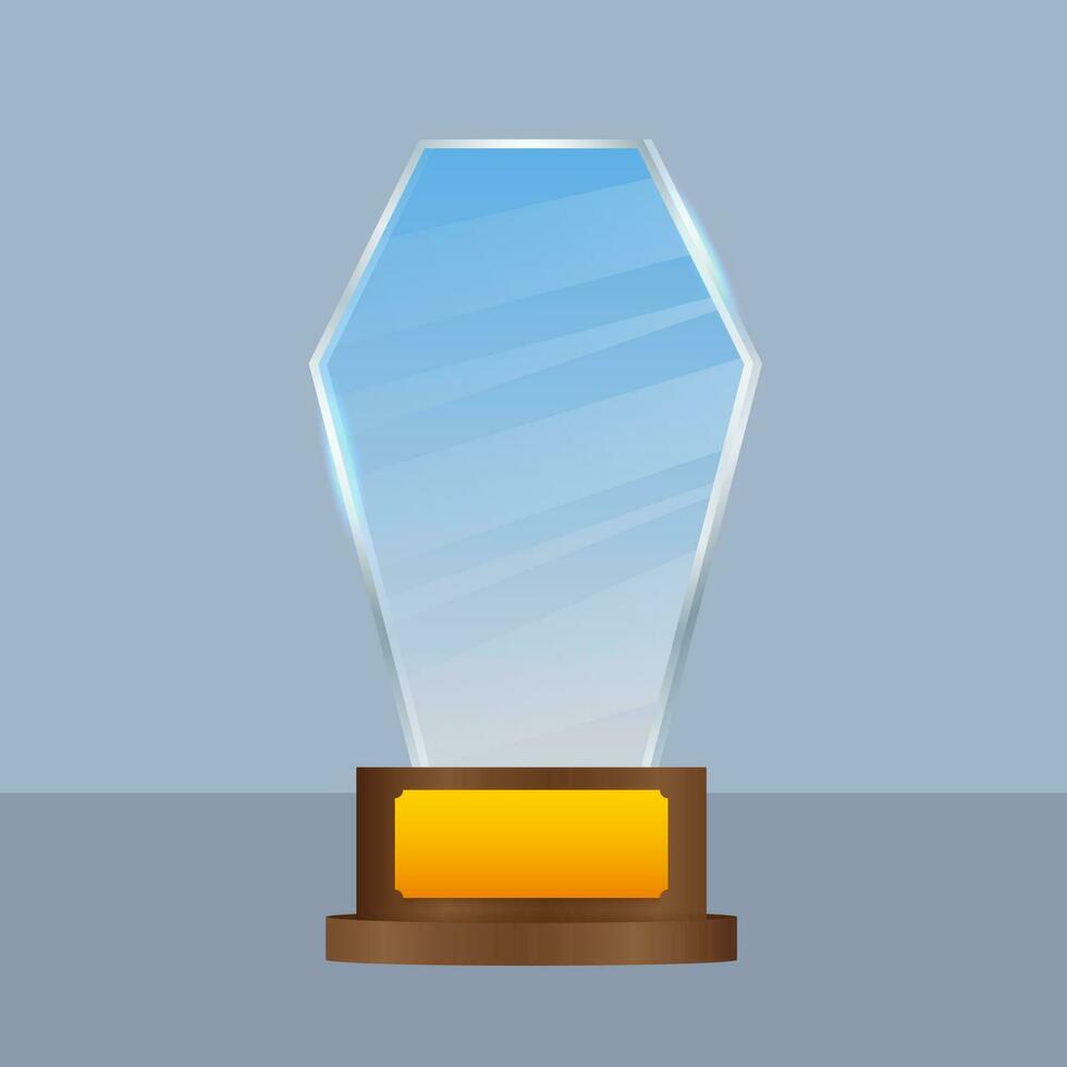 bicchiere premio concetto sfondo. d'oro trofeo clipart. vettore modello. modello per bandiera design. vincitore certificato