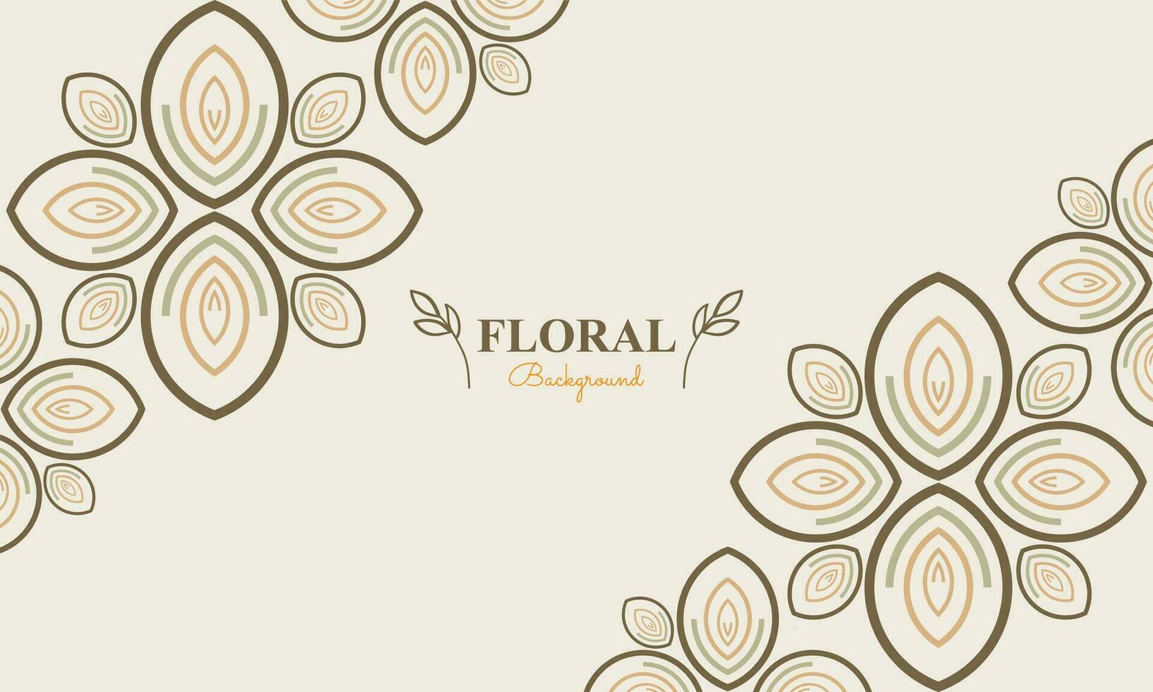 floreale sfondo con astratto naturale forma, foglia e floreale ornamento nel morbido pastello colore stile vettore