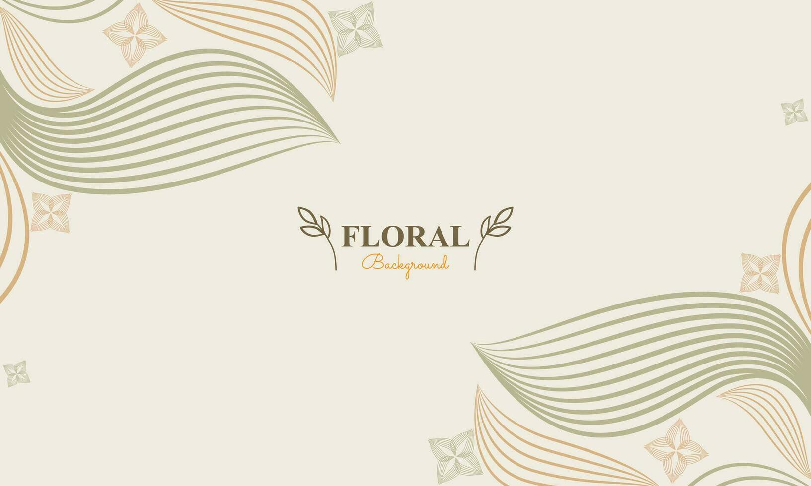 naturale floreale sfondo con astratto naturale forma, foglia e floreale ornamento nel morbido colore stile vettore