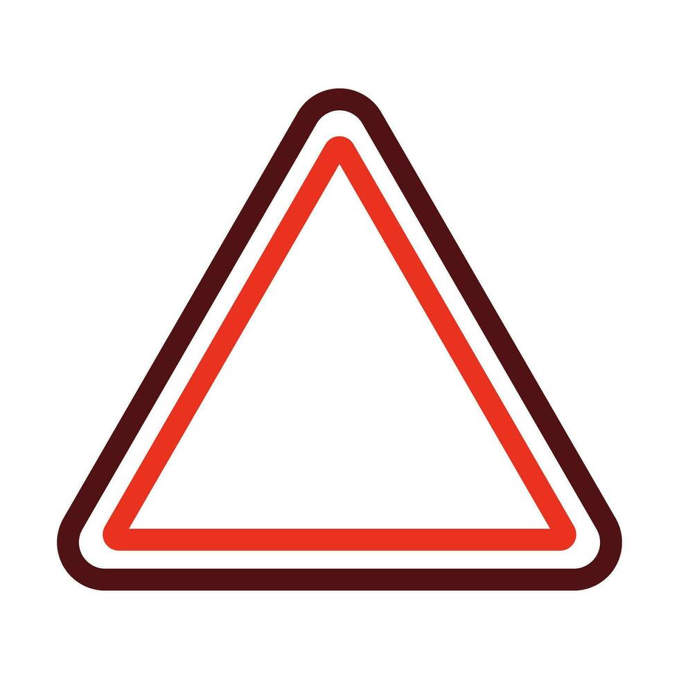 triangolo vettore di spessore linea Due colore icone per personale e commerciale uso.