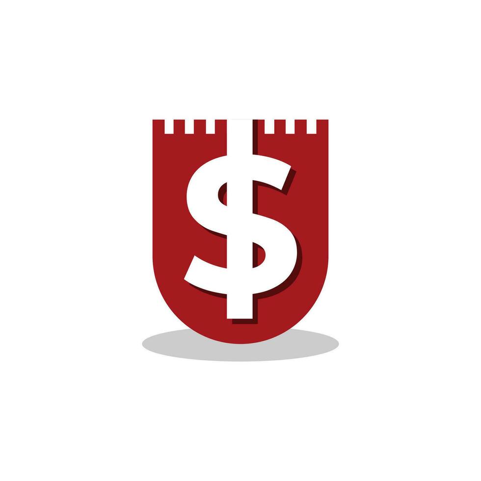 lettera u e S dollaro forma. vettore icona moneta cartello noi dollaro. americano dollaro cartello logo nel piatto minimalismo stile.