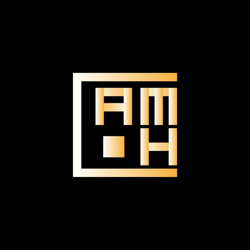 amh lettera logo vettore disegno, amh semplice e moderno logo. amh lussuoso alfabeto design