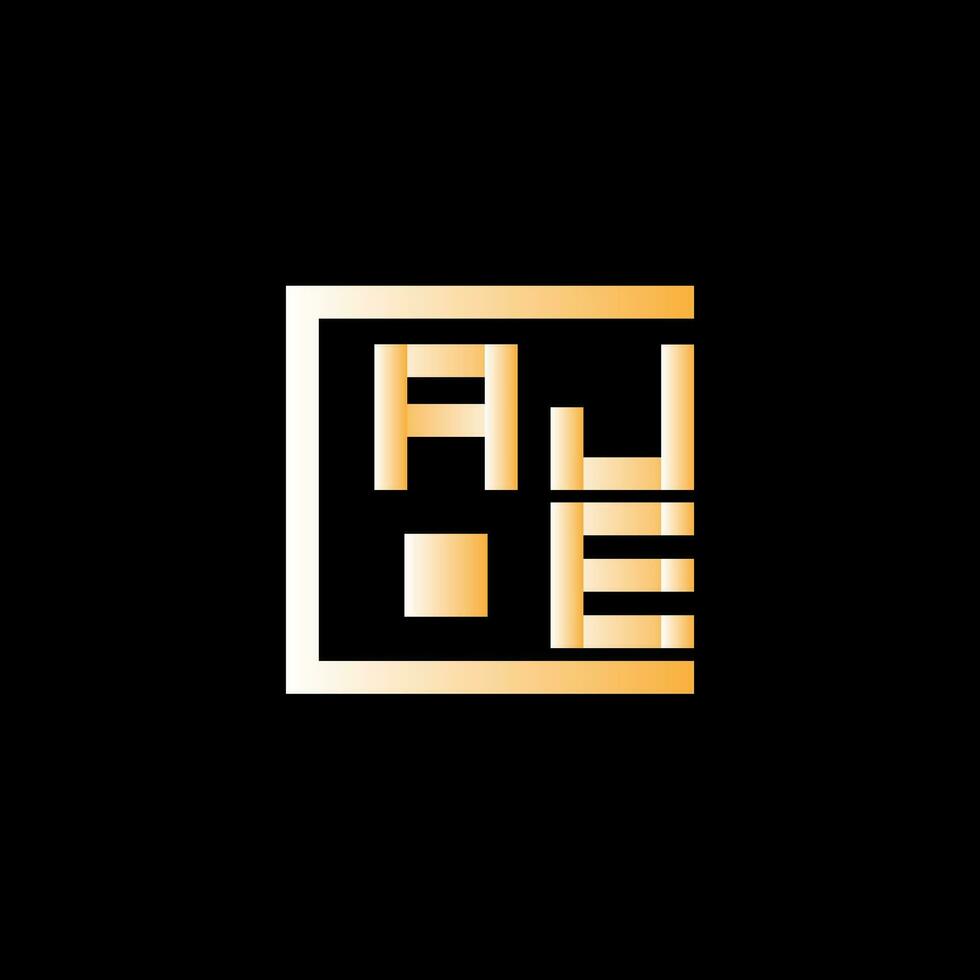 aje lettera logo vettore disegno, aje semplice e moderno logo. aje lussuoso alfabeto design