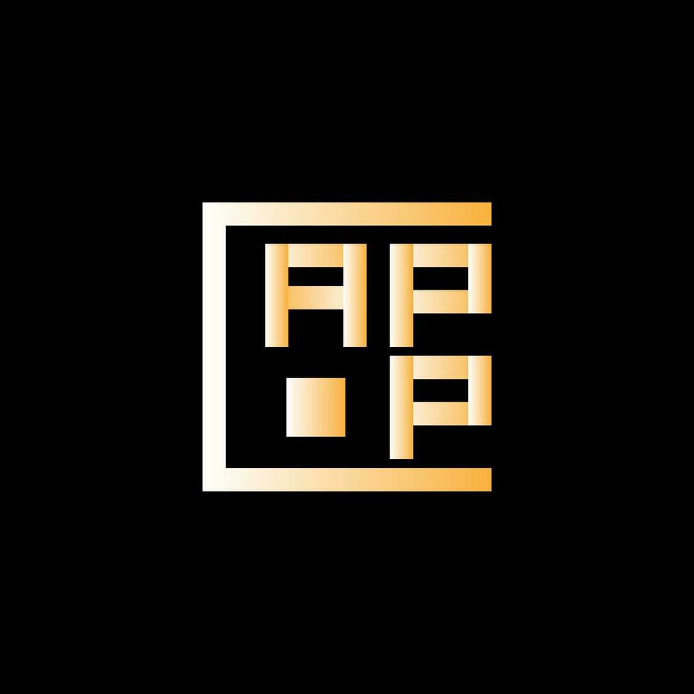 App lettera logo vettore disegno, App semplice e moderno logo. App lussuoso alfabeto design