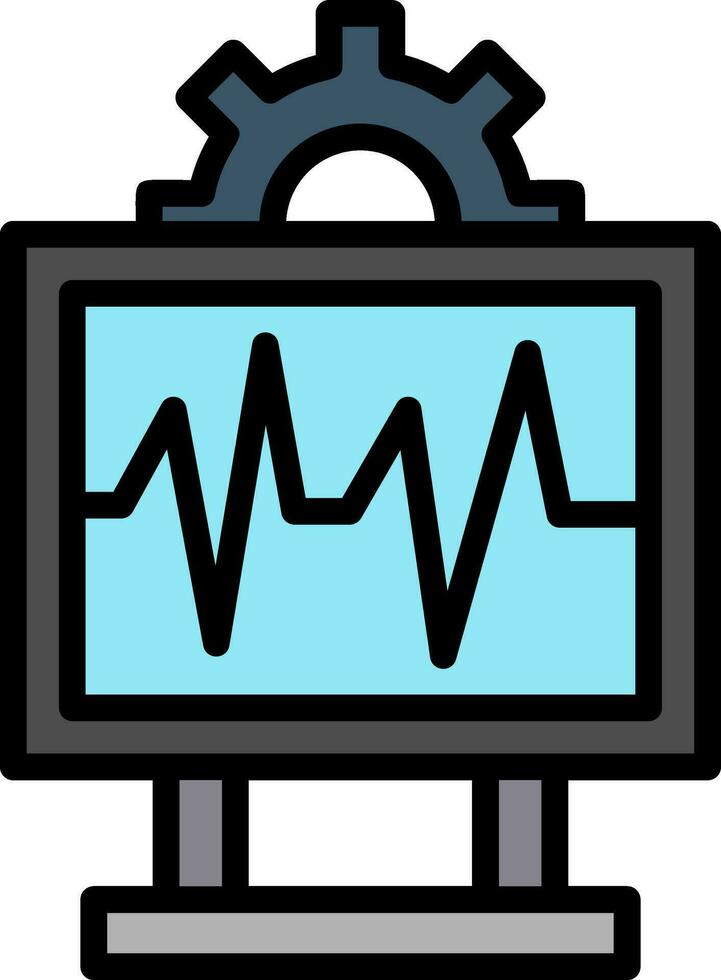 sistema monitoraggio vettore icona design