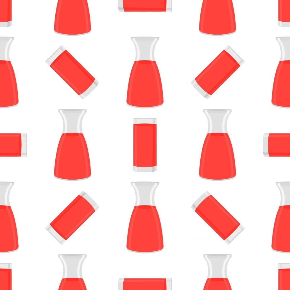 illustrazione a tema limonata colorata in caraffa di vetro vettore