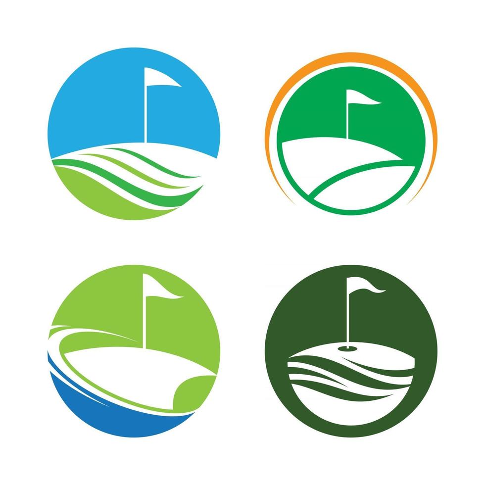 icona di vettore del logo di golf