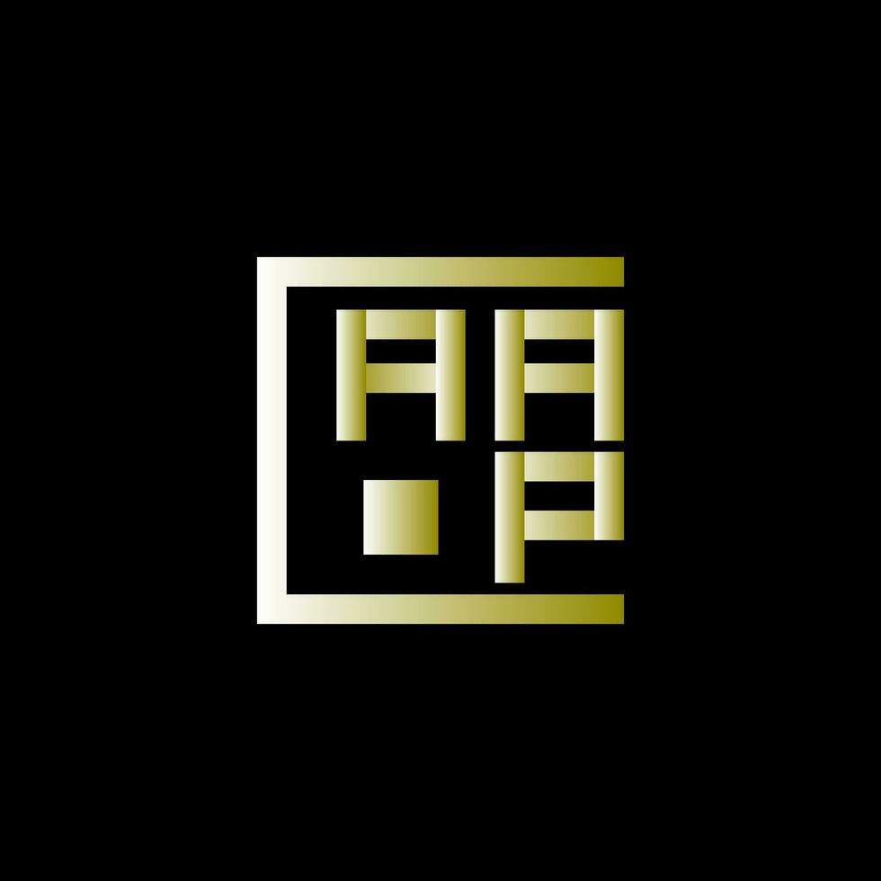 aap lettera logo vettore disegno, aap semplice e moderno logo. aap lussuoso alfabeto design