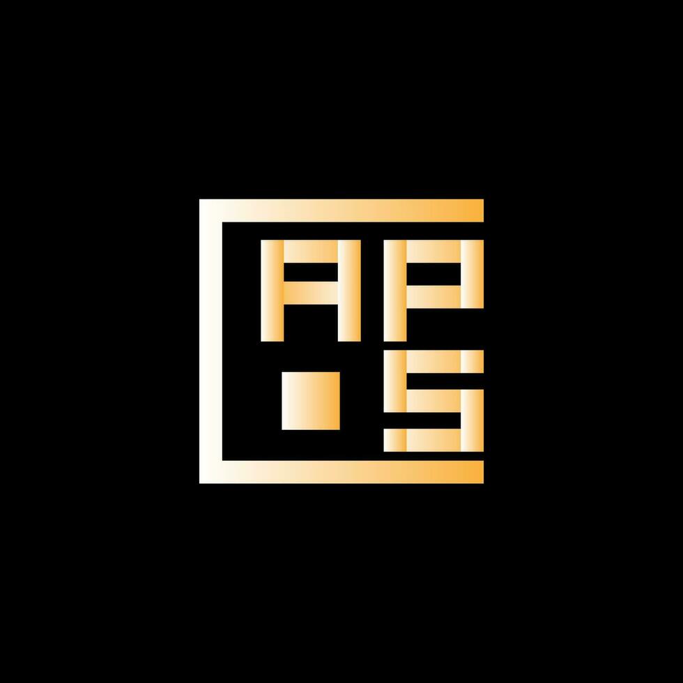 aps lettera logo vettore disegno, aps semplice e moderno logo. aps lussuoso alfabeto design
