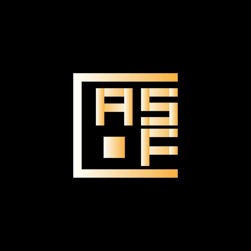 asf lettera logo vettore disegno, asf semplice e moderno logo. asf lussuoso alfabeto design