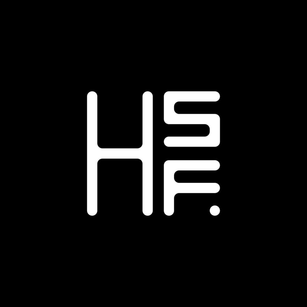 hsf lettera logo vettore disegno, hsf semplice e moderno logo. hsf lussuoso alfabeto design