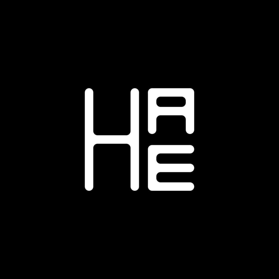 hae lettera logo vettore disegno, hae semplice e moderno logo. hae lussuoso alfabeto design