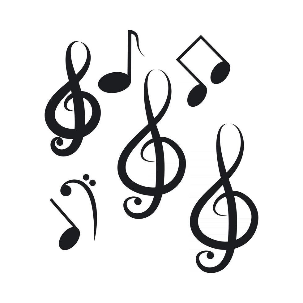 icona della nota musicale vettore