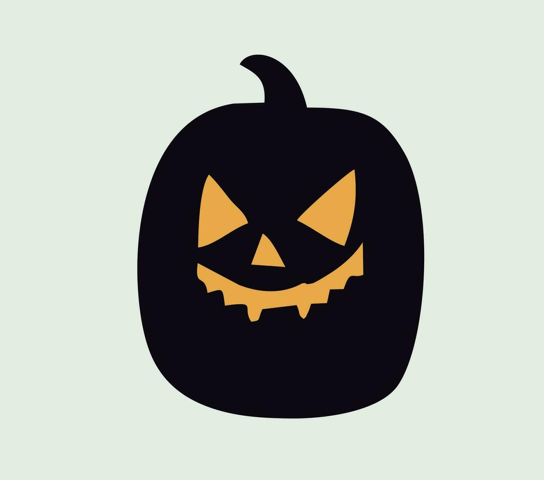 un' semplice zucca Halloween vettore