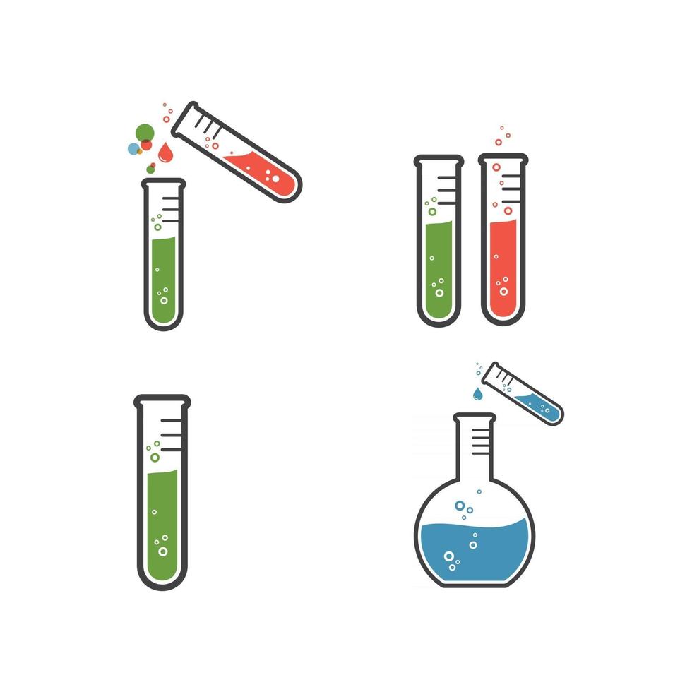 laboratorio icona logo illustrazione vettoriale design