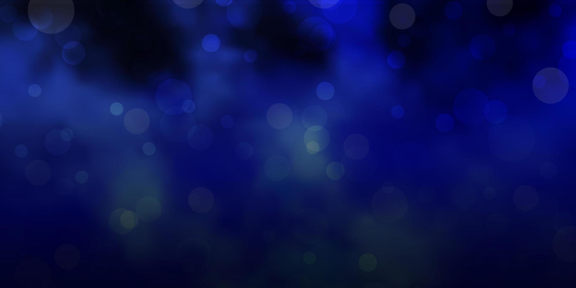 sfondo vettoriale azzurro con bolle.