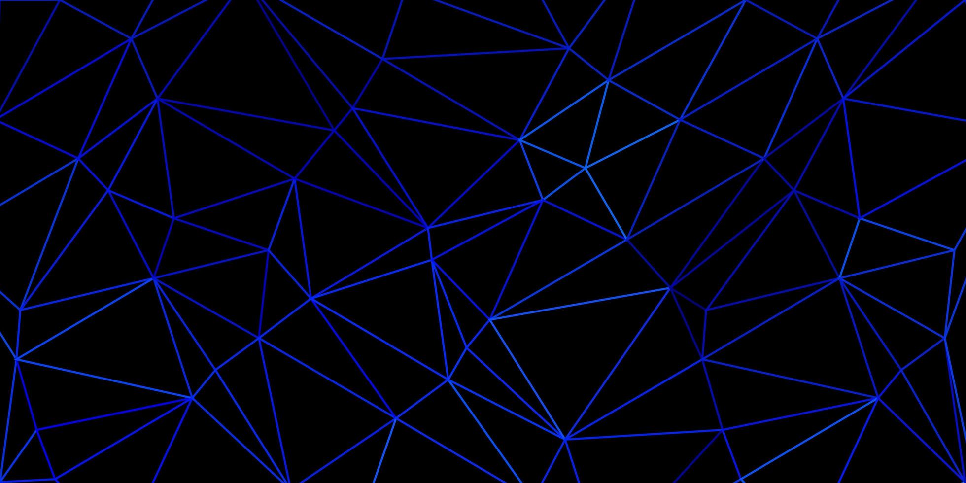 disegno del mosaico del triangolo di vettore blu chiaro.